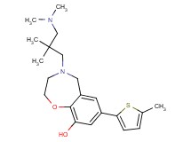4-[3-(dimethylamino)-2,2-dimethylpropyl]-7-(5-methyl-2-thienyl)-2,3,4,5-tetrahydro-1,4-benzoxazepin-9-ol