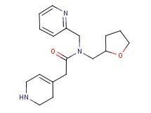 N-(2-pyridinylmethyl)-N-(tetrahydro-2-furanylmethyl)-2-(1,2,3,6-tetrahydro-4-pyridinyl)acetamide dihydrochloride