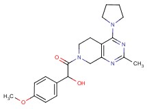 1-(4-methoxyphenyl)-2-(2-methyl-4-pyrrolidin-1-yl-5,8-dihydropyrido[3,4-d]pyrimidin-7(6H)-yl)-2-oxoethanol