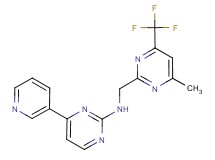 N-{[4-methyl-6-(trifluoromethyl)-2-pyrimidinyl]methyl}-4-(3-pyridinyl)-2-pyrimidinamine