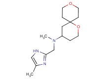 1,9-dioxaspiro[5.5]undec-4-yl(methyl)[(4-methyl-1H-imidazol-2-yl)methyl]amine