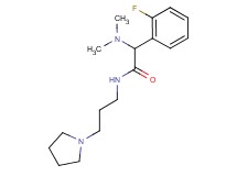 2-(dimethylamino)-2-(2-fluorophenyl)-N-[3-(1-pyrrolidinyl)propyl]acetamide