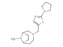 (1R*,6S*)-9-methyl-3-[(2-pyrrolidin-1-yl-1,3-thiazol-5-yl)methyl]-3,9-diazabicyclo[4.2.1]nonane