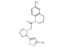 6-methyl-1-{[2-(3-methylisoxazol-5-yl)pyrrolidin-1-yl]acetyl}-1,2,3,4-tetrahydroquinoline