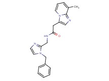 N-[(1-benzyl-1H-imidazol-2-yl)methyl]-2-(8-methylimidazo[1,2-a]pyridin-3-yl)acetamide