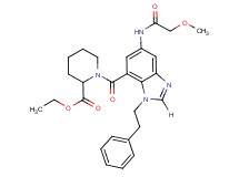 ethyl 1-{[5-[(methoxyacetyl)amino]-1-(2-phenylethyl)-1H-benzimidazol-7-yl]carbonyl}-2-piperidinecarboxylate