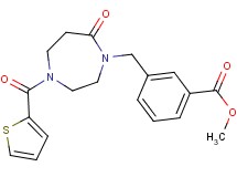 methyl 3-{[7-oxo-4-(2-thienylcarbonyl)-1,4-diazepan-1-yl]methyl}benzoate