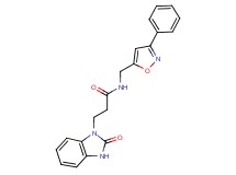 3-(2-oxo-2,3-dihydro-1H-benzimidazol-1-yl)-N-[(3-phenylisoxazol-5-yl)methyl]propanamide
