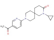 9-(5-acetylpyridin-2-yl)-2-cyclopropyl-2,9-diazaspiro[5.5]undecan-3-one