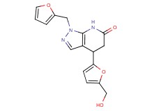 1-(2-furylmethyl)-4-[5-(hydroxymethyl)-2-furyl]-1,4,5,7-tetrahydro-6H-pyrazolo[3,4-b]pyridin-6-one