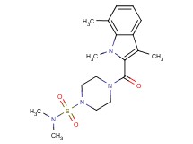 N,N-dimethyl-4-[(1,3,7-trimethyl-1H-indol-2-yl)carbonyl]piperazine-1-sulfonamide