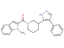 1-methyl-2-{[3-(4-phenyl-1H-pyrazol-5-yl)-1-piperidinyl]carbonyl}-1H-indole