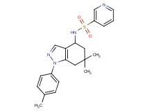 N-[6,6-dimethyl-1-(4-methylphenyl)-4,5,6,7-tetrahydro-1H-indazol-4-yl]pyridine-3-sulfonamide