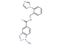 N-[2-(1H-imidazol-1-yl)benzyl]-1-methyl-1H-1,2,3-benzotriazole-5-carboxamide
