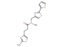 3-(2-amino-1,3-thiazol-4-yl)-N-methyl-N-{[2-(2-thienyl)-1,3-thiazol-4-yl]methyl}propanamide