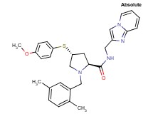 (4R)-1-(2,5-dimethylbenzyl)-N-(imidazo[1,2-a]pyridin-2-ylmethyl)-4-[(4-methoxyphenyl)thio]-L-prolinamide