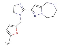 2-{1-[(5-methyl-2-furyl)methyl]-1H-imidazol-2-yl}-5,6,7,8-tetrahydro-4H-pyrazolo[1,5-a][1,4]diazepine dihydrochloride