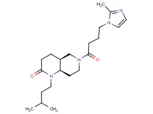 (4aS*,8aR*)-1-(3-methylbutyl)-6-[4-(2-methyl-1H-imidazol-1-yl)butanoyl]octahydro-1,6-naphthyridin-2(1H)-one