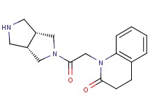 1-{2-[rel-(3aR,6aS)-hexahydropyrrolo[3,4-c]pyrrol-2(1H)-yl]-2-oxoethyl}-3,4-dihydro-2(1H)-quinolinone hydrochloride