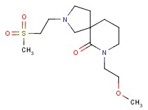 7-(2-methoxyethyl)-2-[2-(methylsulfonyl)ethyl]-2,7-diazaspiro[4.5]decan-6-one