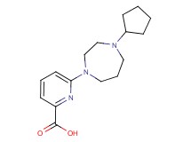 6-(4-cyclopentyl-1,4-diazepan-1-yl)-2-pyridinecarboxylic acid