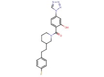 2-({3-[2-(4-fluorophenyl)ethyl]-1-piperidinyl}carbonyl)-5-(1H-tetrazol-1-yl)phenol