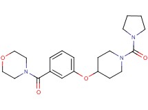 4-(3-{[1-(pyrrolidin-1-ylcarbonyl)piperidin-4-yl]oxy}benzoyl)morpholine