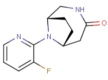 (1S*,6R*)-9-(3-fluoropyridin-2-yl)-3,9-diazabicyclo[4.2.1]nonan-4-one