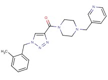 1-{[1-(2-methylbenzyl)-1H-1,2,3-triazol-4-yl]carbonyl}-4-(3-pyridinylmethyl)piperazine
