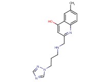 6-methyl-2-({[3-(1H-1,2,4-triazol-1-yl)propyl]amino}methyl)quinolin-4-ol