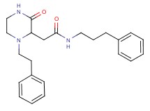 2-[3-oxo-1-(2-phenylethyl)-2-piperazinyl]-N-(3-phenylpropyl)acetamide
