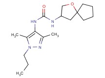 N-(3,5-dimethyl-1-propyl-1H-pyrazol-4-yl)-N'-1-oxaspiro[4.4]non-3-ylurea