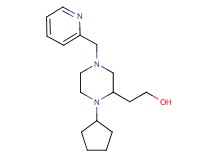 2-[1-cyclopentyl-4-(2-pyridinylmethyl)-2-piperazinyl]ethanol