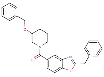 2-benzyl-5-{[3-(benzyloxy)-1-piperidinyl]carbonyl}-1,3-benzoxazole