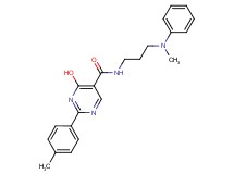 4-hydroxy-2-(4-methylphenyl)-N-{3-[methyl(phenyl)amino]propyl}pyrimidine-5-carboxamide