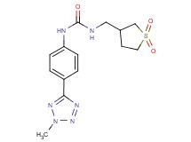 N-[(1,1-dioxidotetrahydro-3-thienyl)methyl]-N'-[4-(2-methyl-2H-tetrazol-5-yl)phenyl]urea