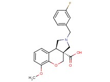(3aR*,9bR*)-2-(3-fluorobenzyl)-6-methoxy-1,2,3,9b-tetrahydrochromeno[3,4-c]pyrrole-3a(4H)-carboxylic acid