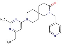 9-(6-ethyl-2-methylpyrimidin-4-yl)-2-(pyridin-4-ylmethyl)-2,9-diazaspiro[5.5]undecan-3-one