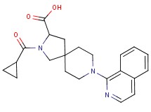 2-(cyclopropylcarbonyl)-8-(1-isoquinolinyl)-2,8-diazaspiro[4.5]decane-3-carboxylic acid