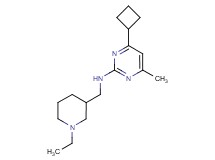 4-cyclobutyl-N-[(1-ethylpiperidin-3-yl)methyl]-6-methylpyrimidin-2-amine