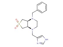 (4aR*,7aS*)-1-benzyl-4-(1H-imidazol-4-ylmethyl)octahydrothieno[3,4-b]pyrazine 6,6-dioxide
