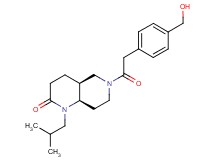 (4aS*,8aR*)-6-{[4-(hydroxymethyl)phenyl]acetyl}-1-isobutyloctahydro-1,6-naphthyridin-2(1H)-one