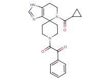 2-[5-(cyclopropylcarbonyl)-1,5,6,7-tetrahydro-1'H-spiro[imidazo[4,5-c]pyridine-4,4'-piperidin]-1'-yl]-2-oxo-1-phenylethanone