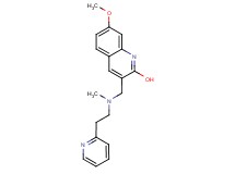 7-methoxy-3-({methyl[2-(2-pyridinyl)ethyl]amino}methyl)-2-quinolinol
