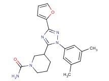 3-[1-(3,5-dimethylphenyl)-3-(2-furyl)-1H-1,2,4-triazol-5-yl]piperidine-1-carboxamide