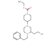 ethyl 4-[3-(2-hydroxyethyl)-4-(2-phenylethyl)-1-piperazinyl]-1-piperidinecarboxylate