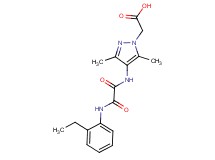 (4-{[[(2-ethylphenyl)amino](oxo)acetyl]amino}-3,5-dimethyl-1H-pyrazol-1-yl)acetic acid