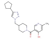 5-({4-[(4-cyclopentyl-1H-1,2,3-triazol-1-yl)methyl]-1-piperidinyl}carbonyl)-2-methyl-4-pyridinol