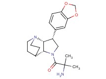 {2-[rel-(2R,3R,6R)-3-(1,3-benzodioxol-5-yl)-1,5-diazatricyclo[5.2.2.0~2,6~]undec-5-yl]-1,1-dimethyl-2-oxoethyl}amine dihydrochloride