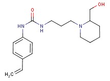 N-{3-[2-(hydroxymethyl)piperidin-1-yl]propyl}-N'-(4-vinylphenyl)urea